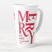 Farbenfrohe, Vintage Ritsmas Gutes Geschenk Milchtasse (Rechte Ecke)