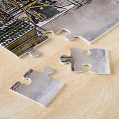 Farbenfrohe Vintage Romantikreise Girl Puzzle (Seite)