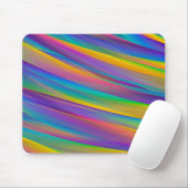 Farbenfrohe Vintage Spektralwellen | Mauspad (Mit Mouse)