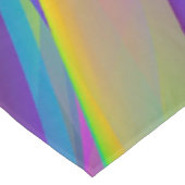 Farbenfrohe Vintage Spektralwellen | Tischdecke (Schrägansicht)