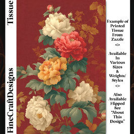 Farbenfrohe Vintage Stilspinne DM6L Decoupage Seidenpapier