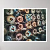 Farbenfrohe Vintage Threadpools Poster (Vorne)