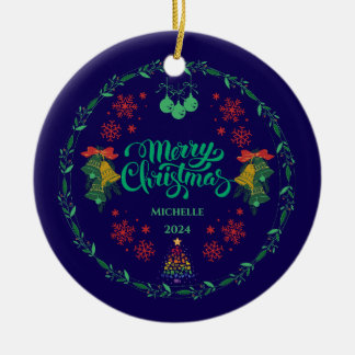 Farbenfrohe Vintage Weihnachtsschmuck
