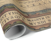 Farbenfrohe Vintage Weltkarte Geschenkpapier (Rolleneckpunkt)