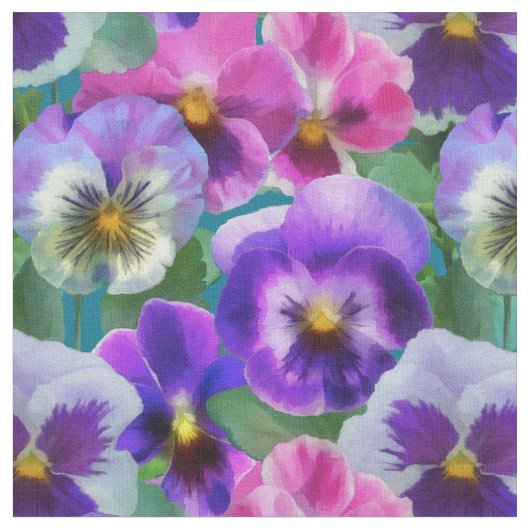 Farbenfrohe Violets Muster für Blume Stoff (Nahaufnahme)