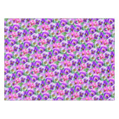 Farbenfrohe Violets Muster für Blume Tischdecke (Vorderseite (Horizontal))
