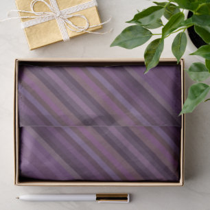 Farbenfrohe violette Farbtöne des Jahres Streifen Seidenpapier