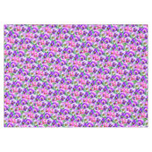 Farbenfrohe Violetten Pansy Blume Muster Tischdecke (Vorderseite (Horizontal))