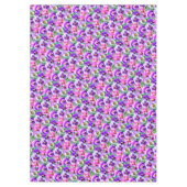 Farbenfrohe Violetten Pansy Blume Muster Tischdecke (Vorderseite)