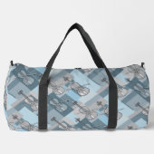 Farbenfrohe Violinblöcke Duffle Bag (Vorderseite)
