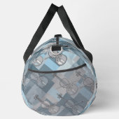 Farbenfrohe Violinblöcke Duffle Bag (Rechts)