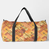 Farbenfrohe Violinblöcke Duffle Bag (Vorderseite)
