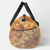 Farbenfrohe Violinblöcke Duffle Bag (Rechts)