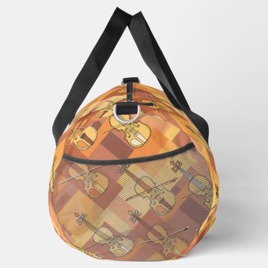 Farbenfrohe Violinblöcke Duffle Bag (Rechts)
