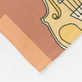 Farbenfrohe Violinblöcke Fleecedecke (Ecke)