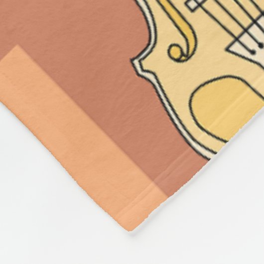 Farbenfrohe Violinblöcke Fleecedecke (Ecke)