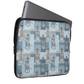 Farbenfrohe Violinblöcke Laptopschutzhülle (Vorne Rechts)