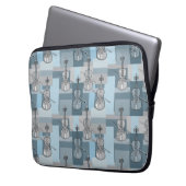 Farbenfrohe Violinblöcke Laptopschutzhülle (Vorderseite Links)