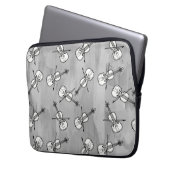 Farbenfrohe Violinblöcke Laptopschutzhülle (Vorderseite Links)