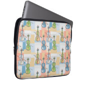 Farbenfrohe Violinblöcke Laptopschutzhülle (Vorne Rechts)