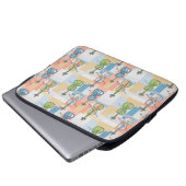 Farbenfrohe Violinblöcke Laptopschutzhülle (Vorne Knopf)
