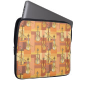 Farbenfrohe Violinblöcke Laptopschutzhülle (Vorne Rechts)