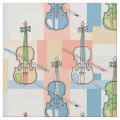 Farbenfrohe Violinblöcke Stoff (Nahaufnahme)