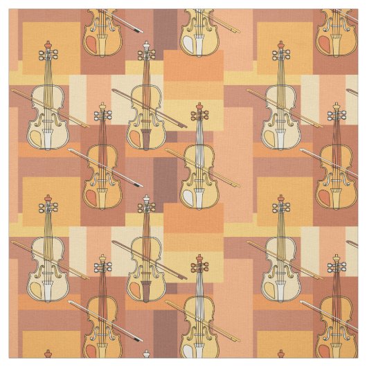Farbenfrohe Violinblöcke Stoff (Muster)