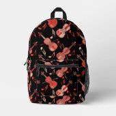 Farbenfrohe Violine angeglast Bedruckter Rucksack (Vorderseite)
