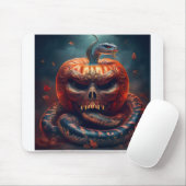 Farbenfrohe Viper mit bösen Kürbiskröten verbunden Mousepad (Mit Mouse)
