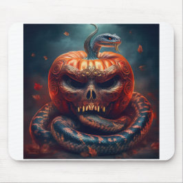 Farbenfrohe Viper mit bösen Kürbiskröten verbunden Mousepad