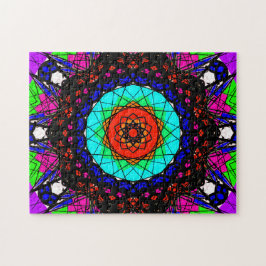 Farbenfrohe Visionary Mandala Puzzle