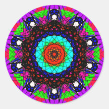 Farbenfrohe Visionary Mandala