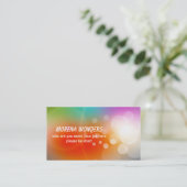 farbenfrohe Visitenkarte (Stehend Vorderseite)