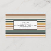 Farbenfrohe Visitenkarte (Rückseite)