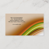 farbenfrohe Visitenkarte (Rückseite)