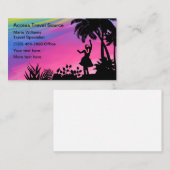 Farbenfrohe Visitenkarten für den Agent Visitenkarte (Vorne/Hinten)