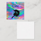 Farbenfrohe Visitenkarten für einfache Hausmaler Quadratische Visitenkarte (Vorne/Hinten)