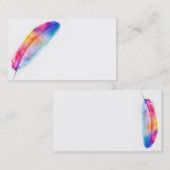 farbenfrohe Visitenkartenvorlage Visitenkarte (Vorne/Hinten)