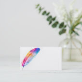 farbenfrohe Visitenkartenvorlage Visitenkarte (Stehend Vorderseite)