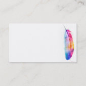 farbenfrohe Visitenkartenvorlage Visitenkarte (Rückseite)