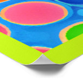 Farbenfrohe Vivid Elegance Stilvolles Muster Poster (Ecke)