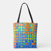 Farbenfrohe Vivid Elegance Stilvolles Muster Tasche (Rückseite)