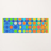 Farbenfrohe Vivid Elegance Stilvolles Muster Yogamatte (Rückseite (Horizontal))