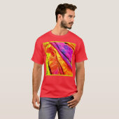 Farbenfrohe VividAbstract Symphony T-Shirt (Vorne ganz)