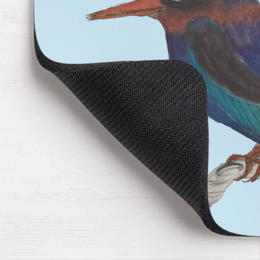 Farbenfrohe Vögel auf einem Mauspad (Ecke)