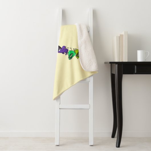 Farbenfrohe Vögel Baby Sherpa Blanket Sherpadecke (Beispiel)