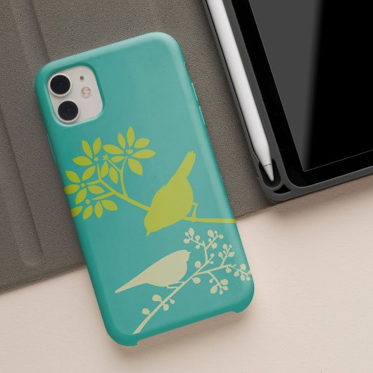 Farbenfrohe Vögel Custom iPhone Case