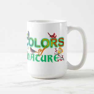 Farbenfrohe Vögel Dschungel niedlicher Cartoon Kaffeetasse