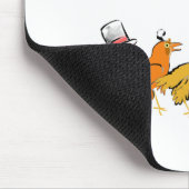 Farbenfrohe Vögel einer Feder Mousepad (Ecke)